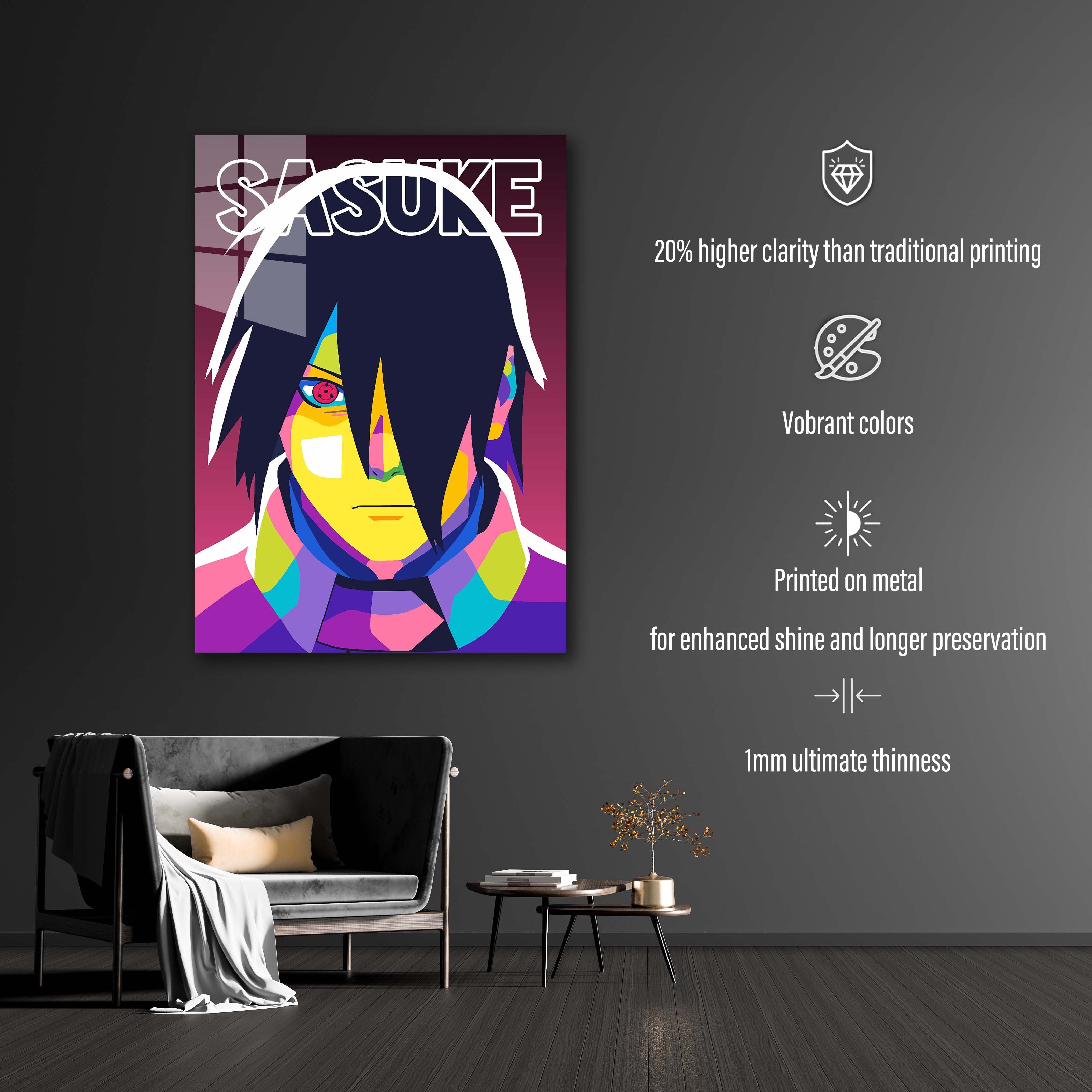 Uchiha Sasuke in WPAP Style