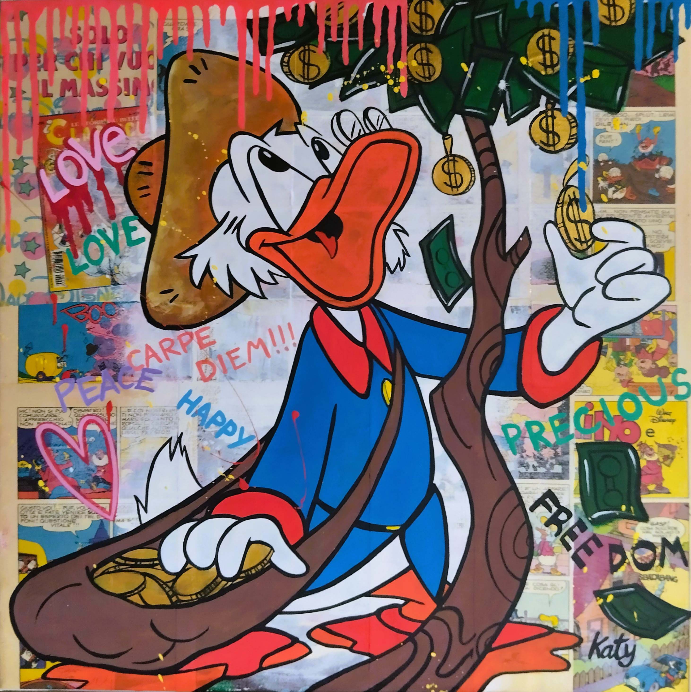 Uncle Scrooge and his precious tree- ARTWORK BY katysart.artist