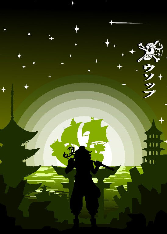 Usopp one piece silhouette