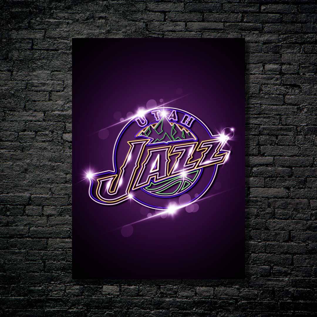 Utah Jazz Neon