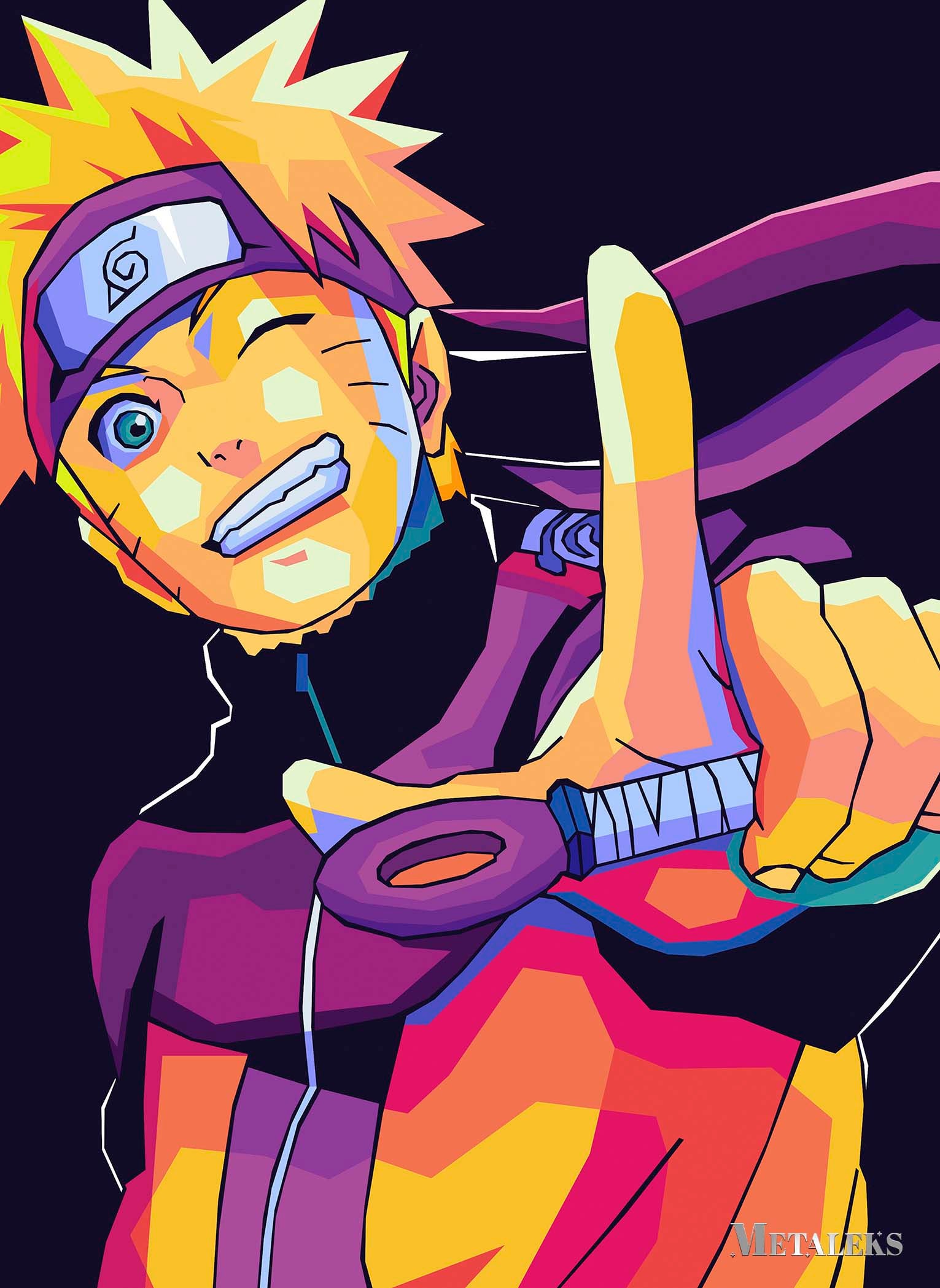 Uzumaki naruto pop art