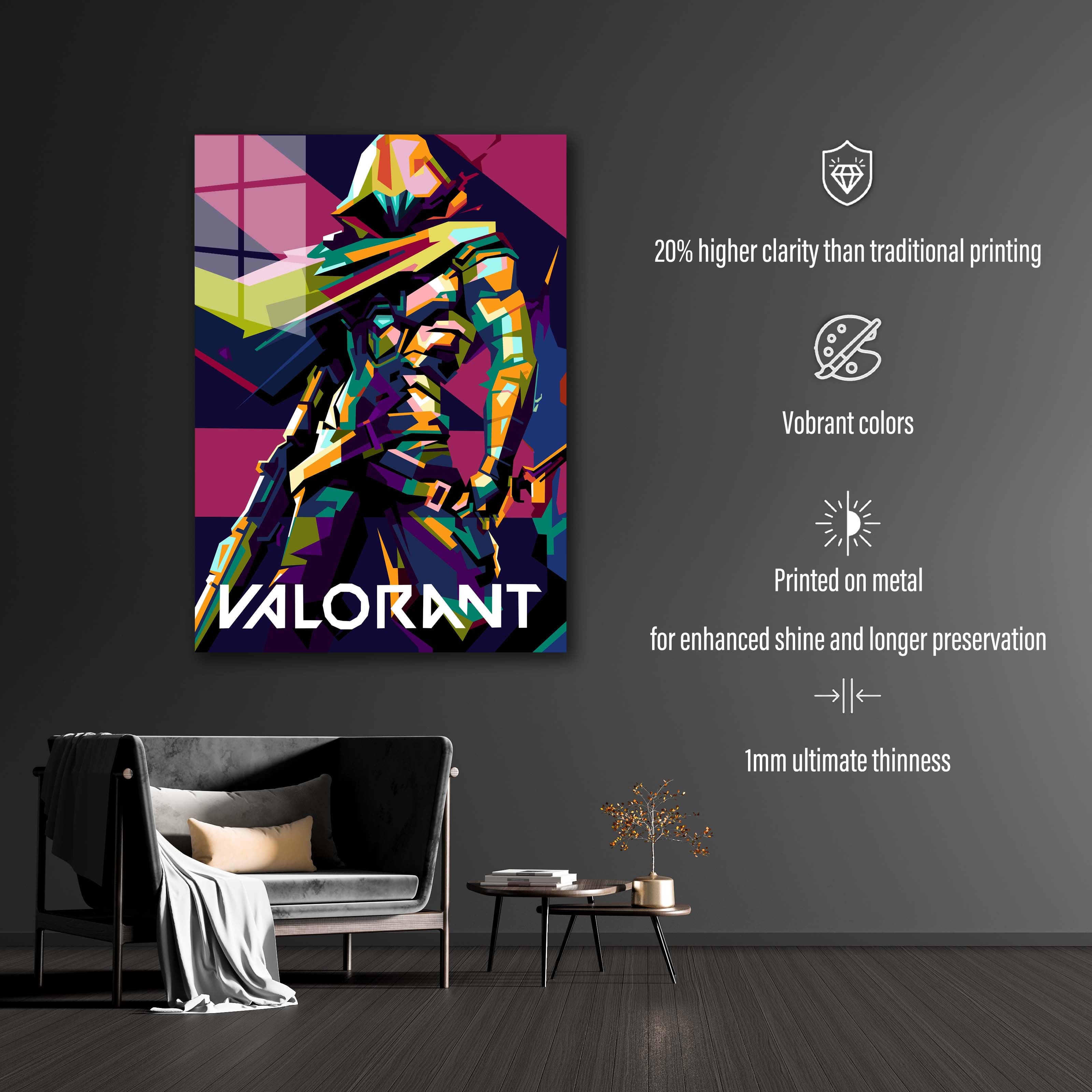 Valorant in wpap pop art