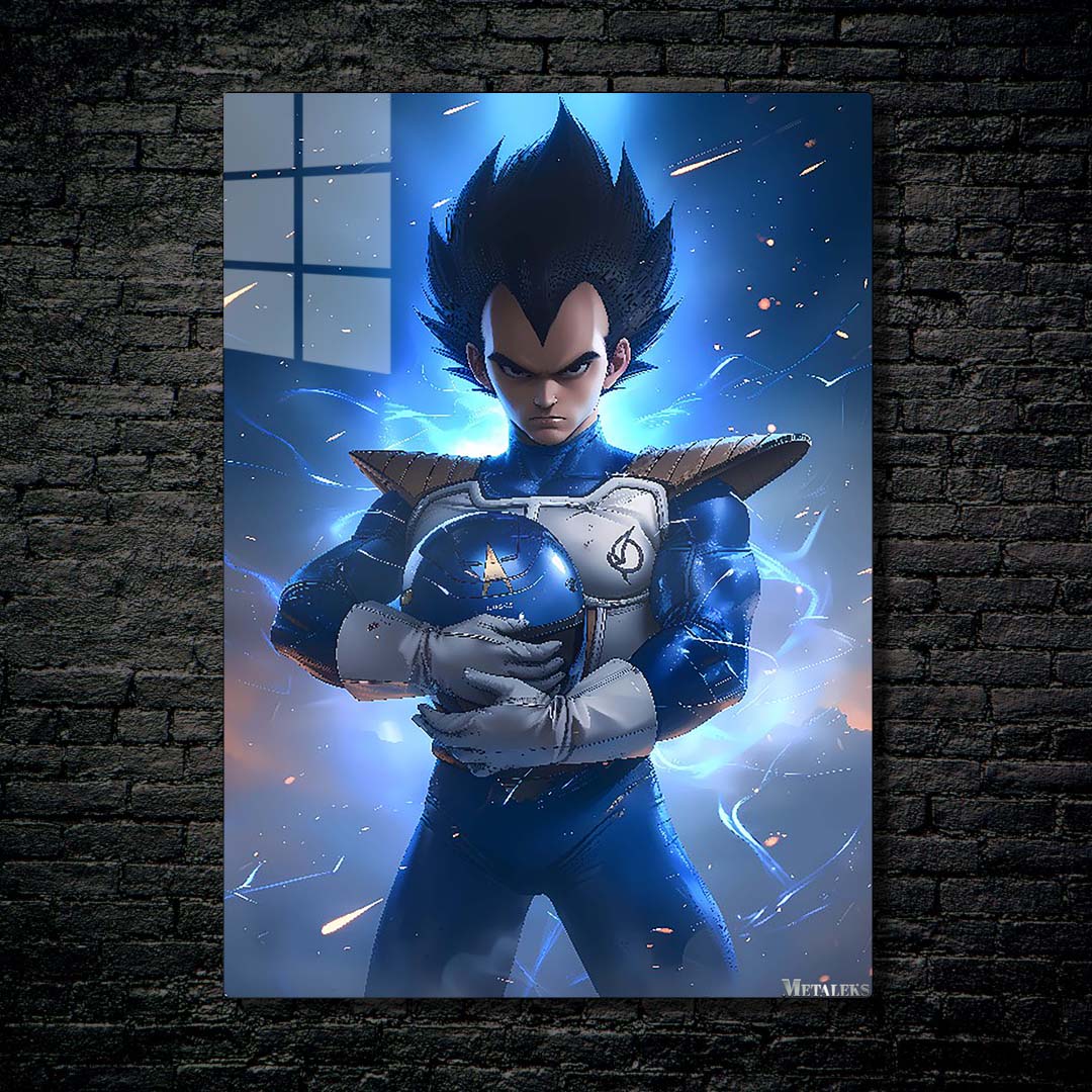 Vegeta as a Blue Power ranger