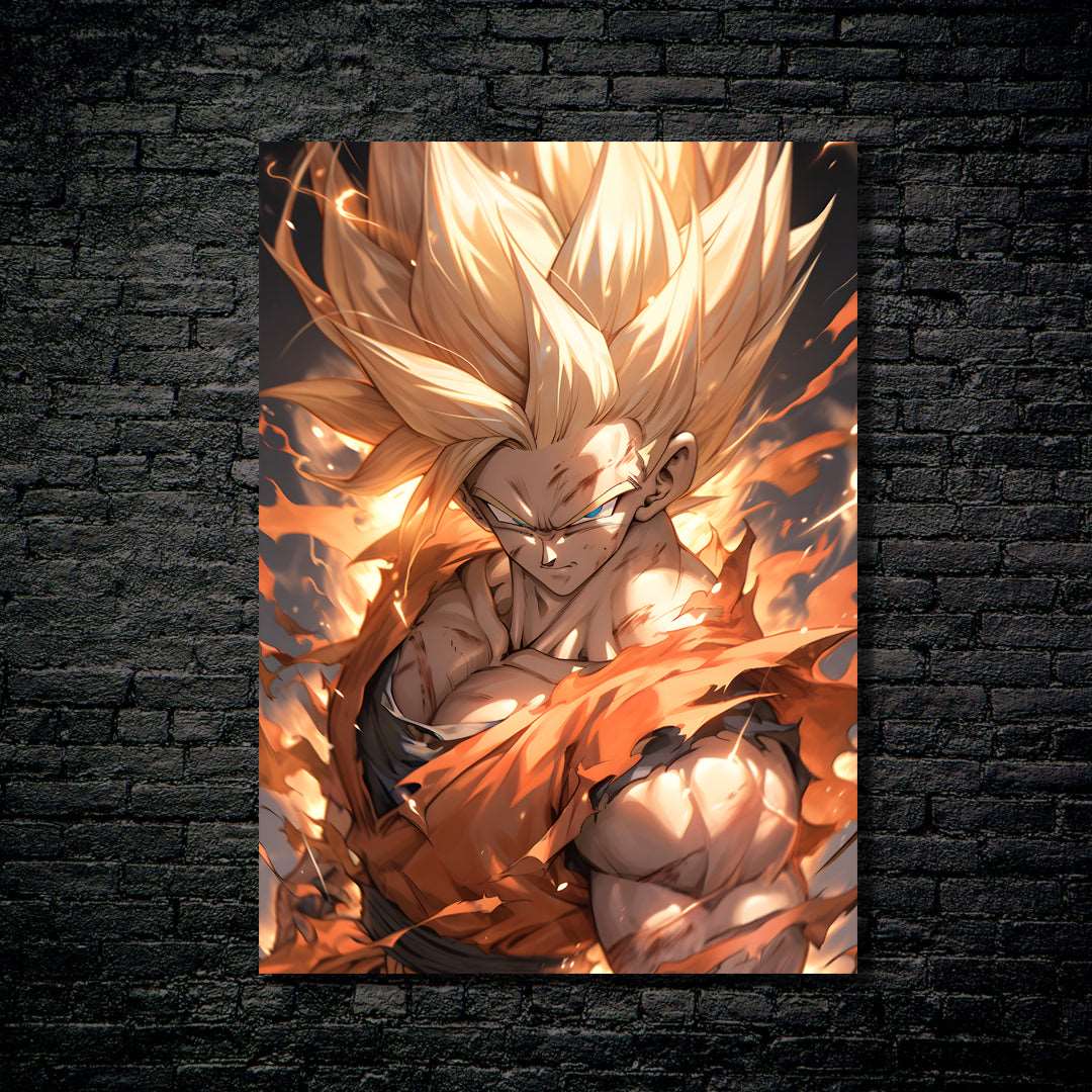 Crazy Goku-Artwork by @Samuraifantasy17