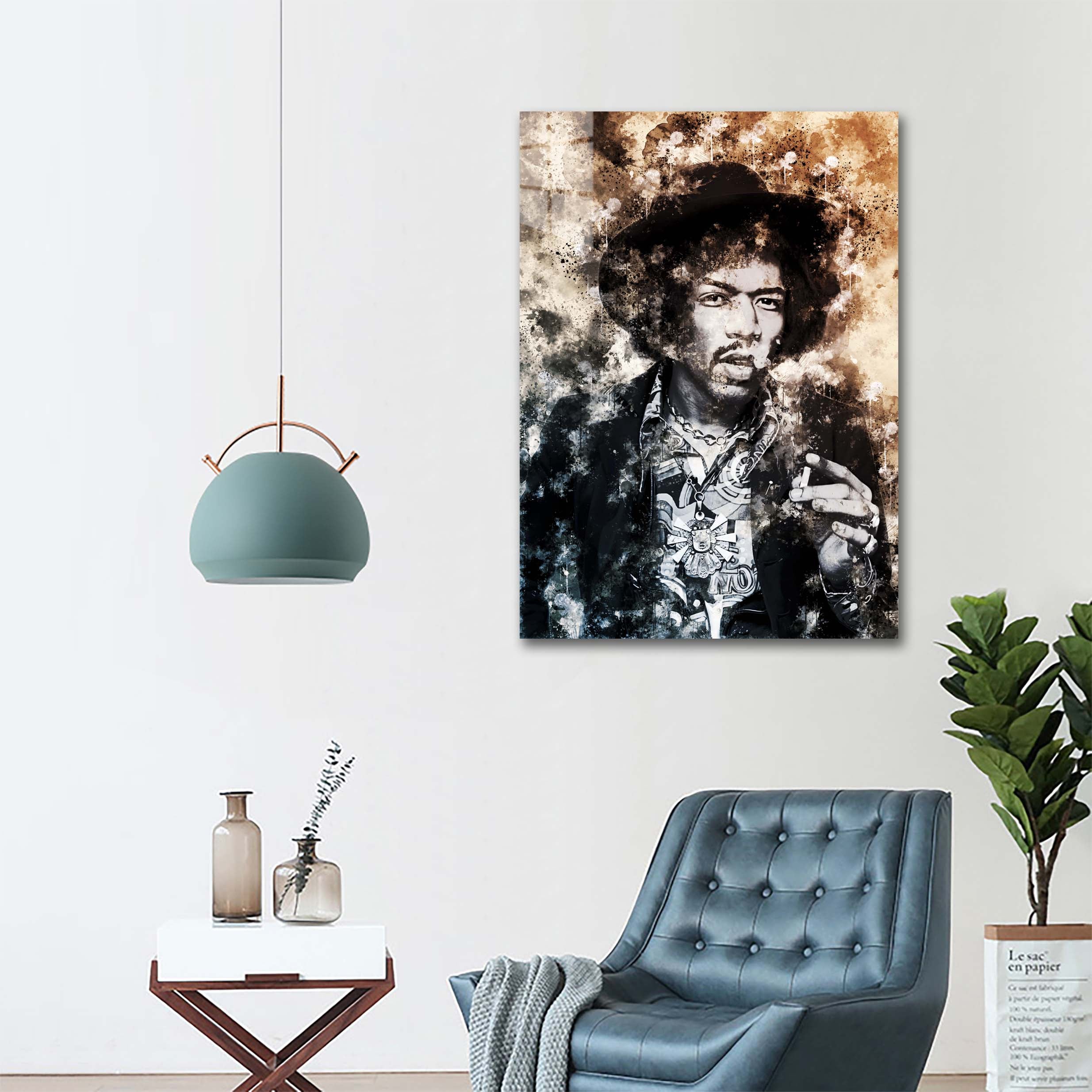 jimi hendrix paint art