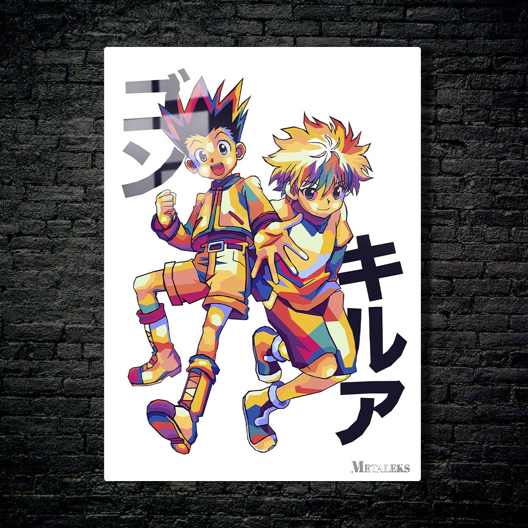 killua and gon popart