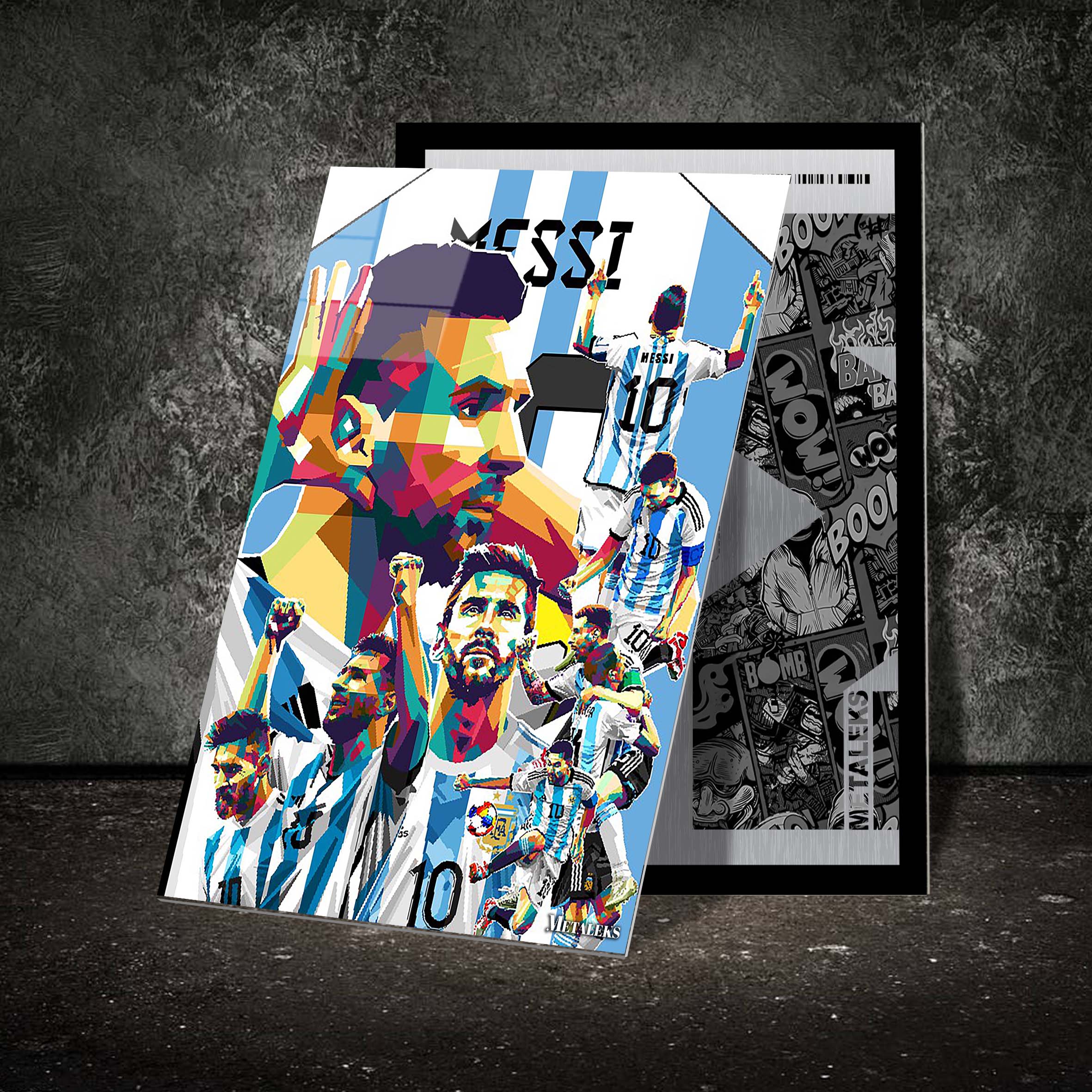 messi all pose Pop Art WPAP Style