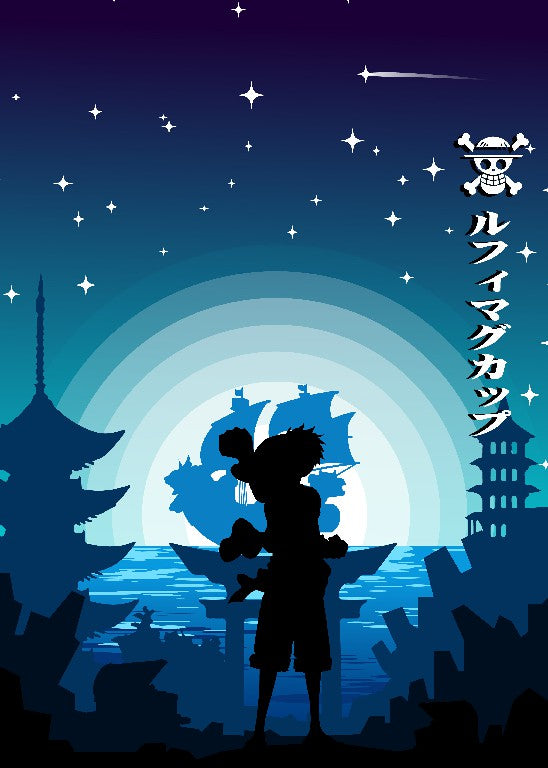 silhouette di monkey d luffy