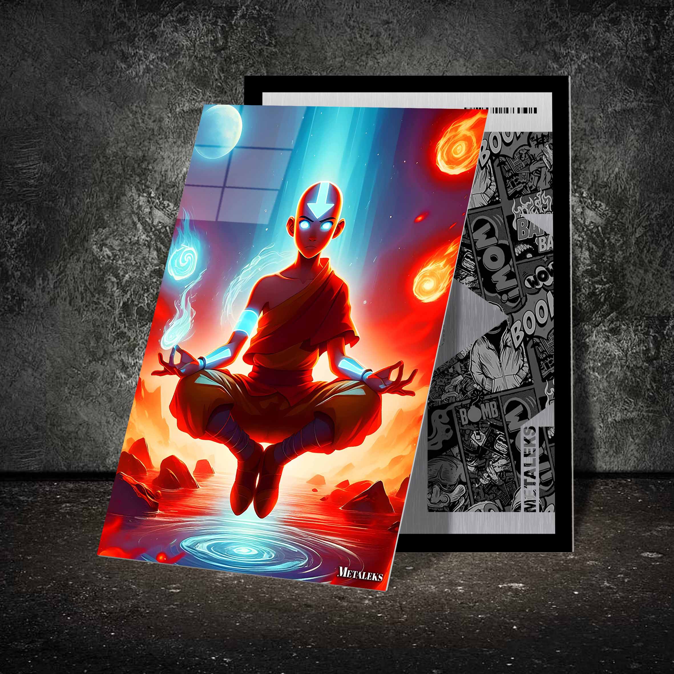 Aang avatar the last airbender ilustration