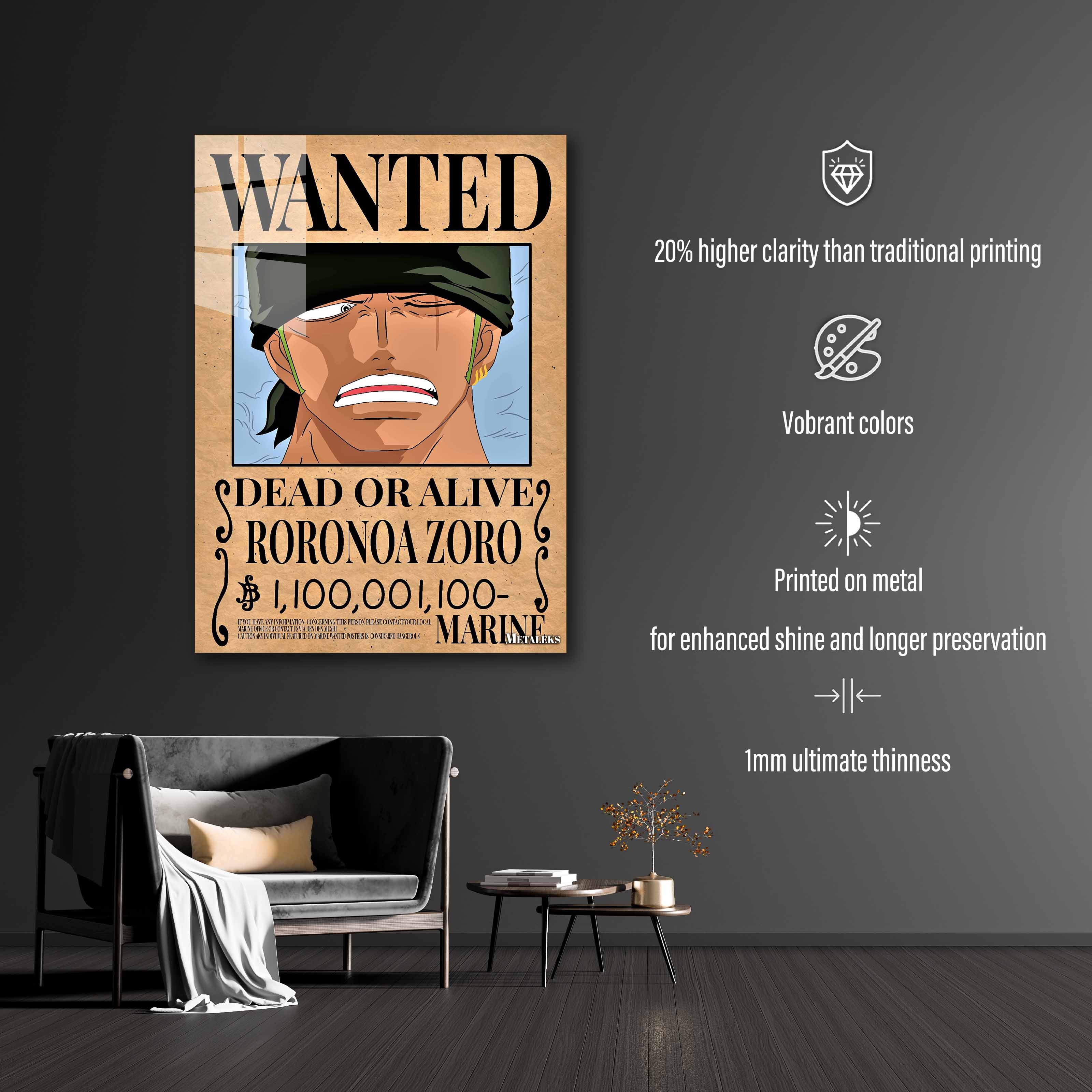 wanted zoro one piece